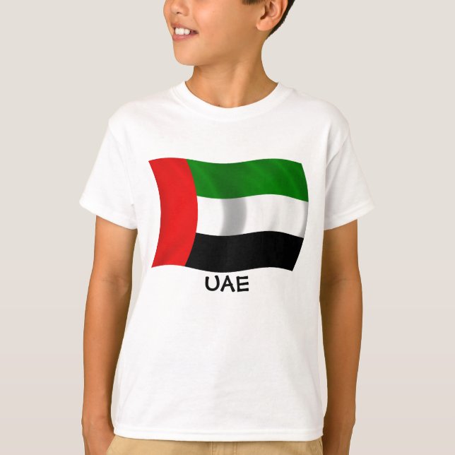 Waving UAE Flag T-Shirt (Front)