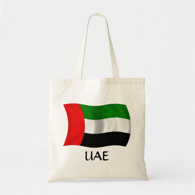Waving UAE Flag Tote Bag (Front)