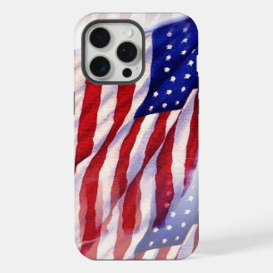 Waving US Flag iPhone Case