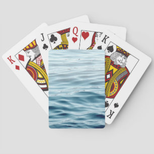 Waving water playing cards