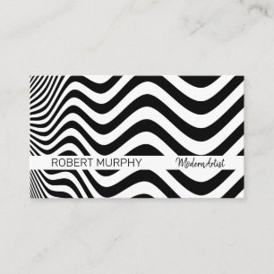 Wavy Abstract Pattern Business Card