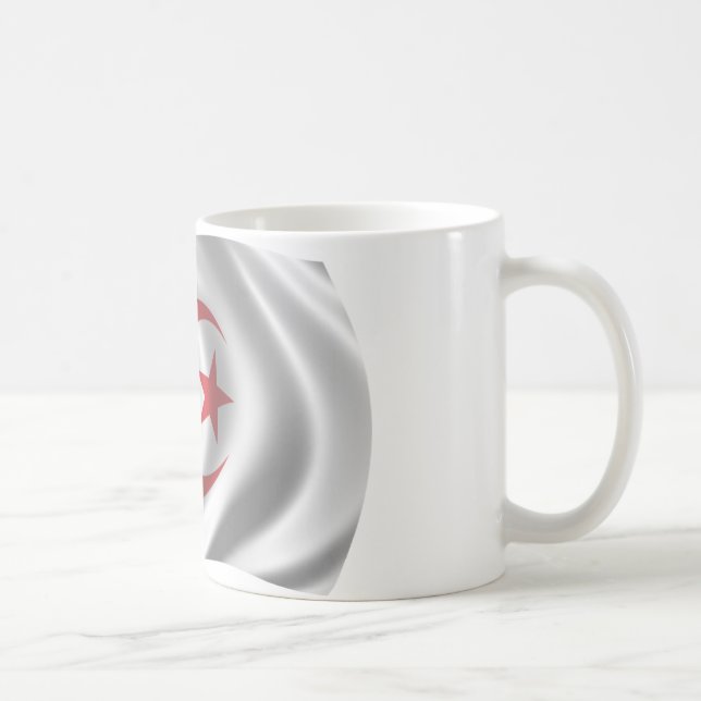 Wavy Algeria Flag Coffee Mug (Right)