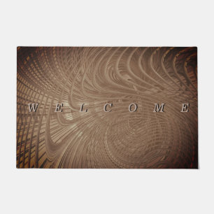 Wavy Art Brown Doormat