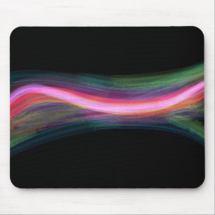 Wavy background with colourful lines mouse pad