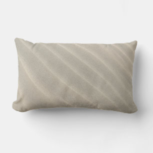 Wavy Beach Sand Outdoor Lumbar Cushion