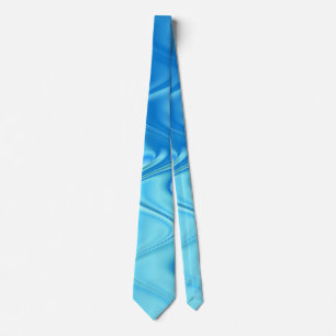 Wavy Blue Abstract Tie