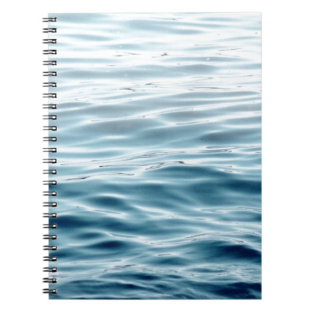Wavy blue water notebook (Front)