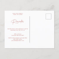 Wavy Border RSVP reminder Postcard