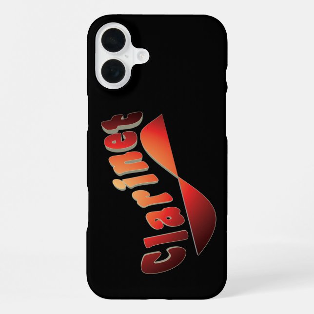 Wavy Clarinet iPhone Case (Back)