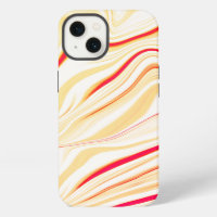 Wavy cloth in clear beige tones, red curved traces