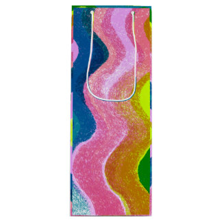 Wavy Colours Wine Gift Bag