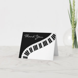Wavy Curved Piano Keys Thank You