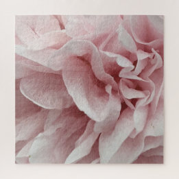 Wavy decorative romantic subtle pink fashion rose jigsaw puzzle