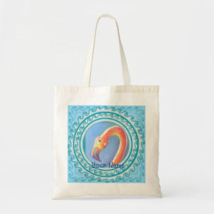 Wavy Flamingo Tote Bag