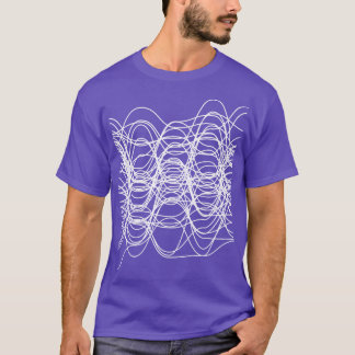 wavy geometric lines T-Shirt