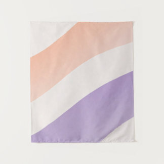 Wavy Gradient Soothing Lines Tapestry