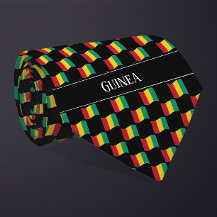 Wavy Guinea Flag Pattern Tie