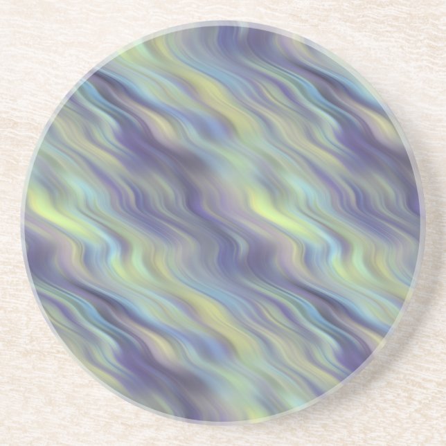 Wavy Lavender Texture Coaster (Front)