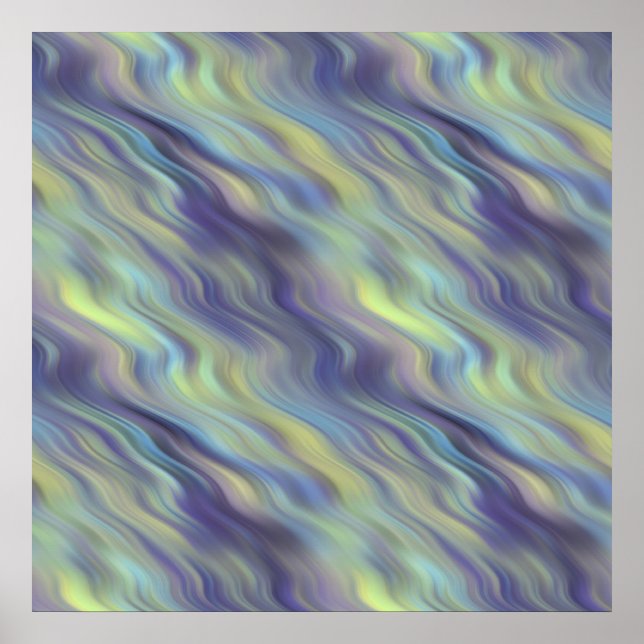 Wavy Lavender Texture Poster (Front)