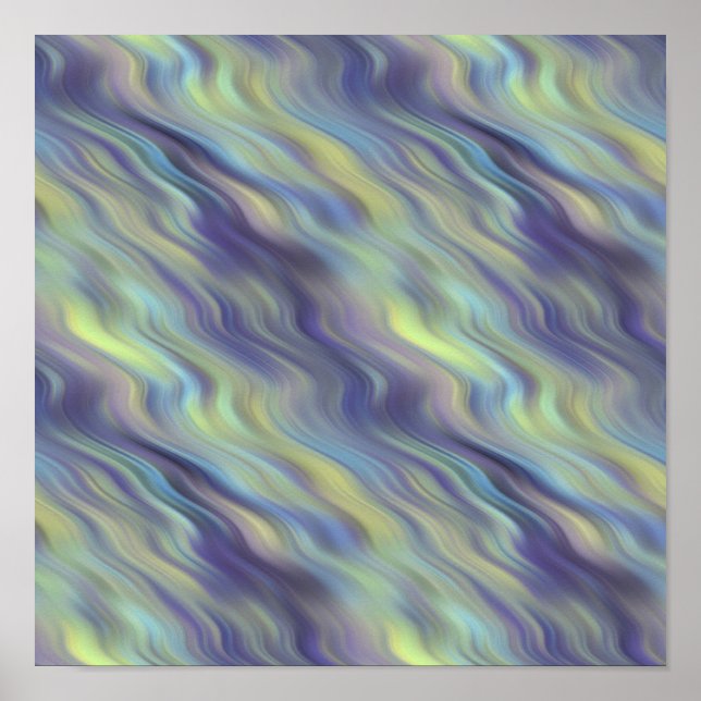 Wavy Lavender Texture Poster (Front)