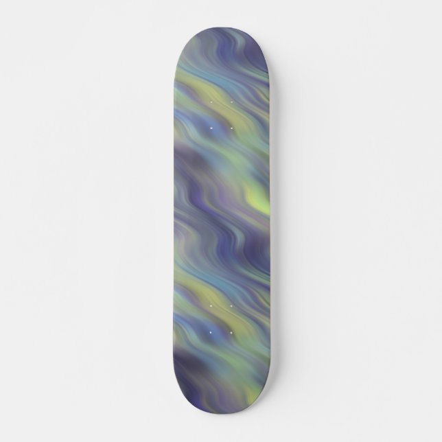 Wavy Lavender Texture Skateboard (Front)