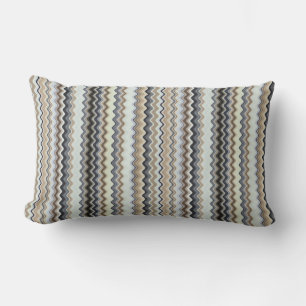 Wavy Line Pattern Lumbar Cushion