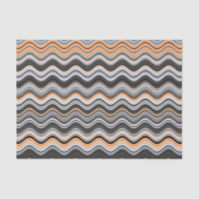 Wavy Line Pattern  Tissue Paper (Front)
