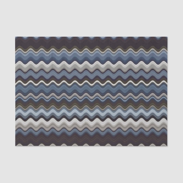 Wavy Line Pattern Tissue Paper (Front)
