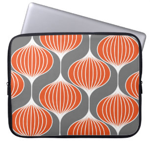 Wavy lines: geometric vintage pattern. laptop sleeve