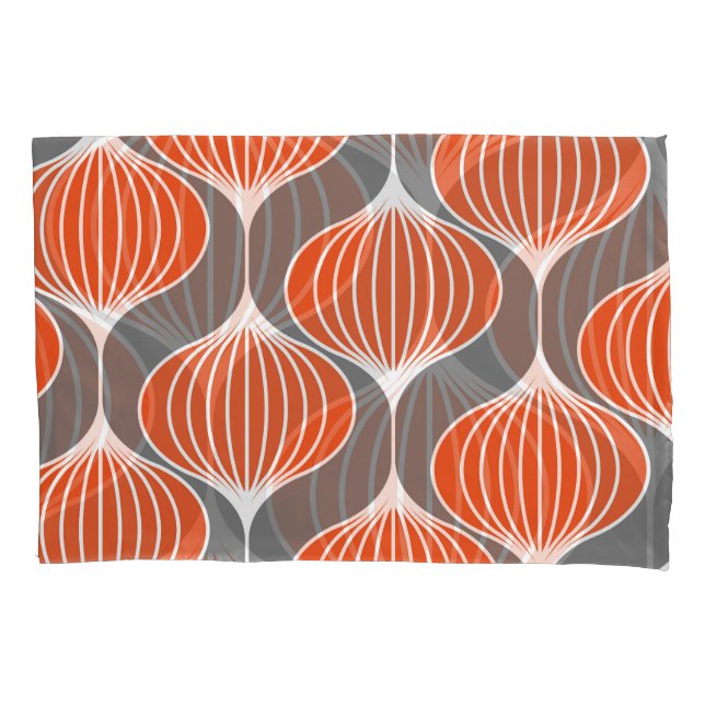 Wavy lines: geometric vintage pattern. pillowcase (Front)