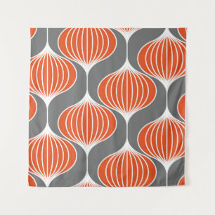 Wavy lines: geometric vintage pattern. tapestry