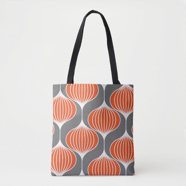 Wavy lines: geometric vintage pattern. tote bag (Front)