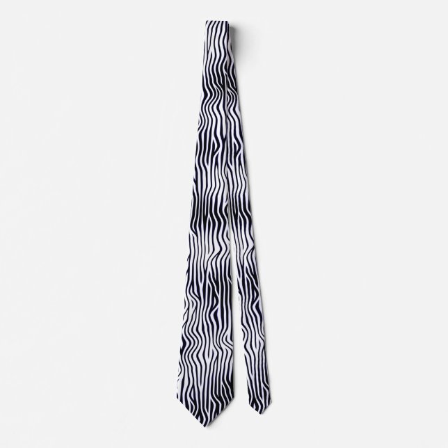 Wavy lines - Hi-Contrast Tie (Front)
