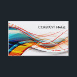 Wavy Lines Modern Science and Technology Business Card<br><div class="desc">Professional 2-sided design for your high-tech business, career professions and more. To change the text, use the personalise option. For more extensive text changes such as changes to the font, font colour, or text layout, choose the customise option. This design can be requested for any of the products offered at...</div>