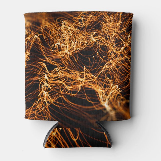 Wavy lines, round particles, string theory. can cooler (Front)