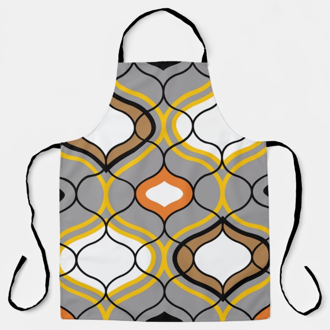 Wavy lines, seamless geometric pattern. apron (Front)