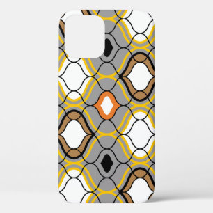 Wavy lines, seamless geometric pattern. iPhone 12 case