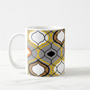 Wavy lines, seamless geometric pattern. coffee mug