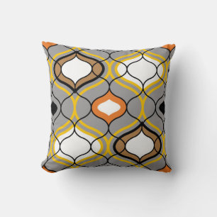 Wavy lines, seamless geometric pattern. cushion