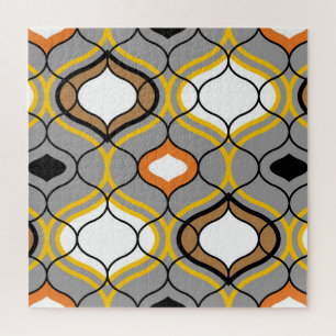 Wavy lines, seamless geometric pattern. jigsaw puzzle