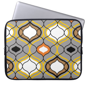 Wavy lines, seamless geometric pattern. laptop sleeve