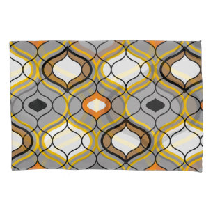 Wavy lines, seamless geometric pattern. pillowcase