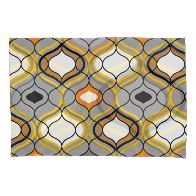 Wavy lines, seamless geometric pattern. pillowcase (Front)