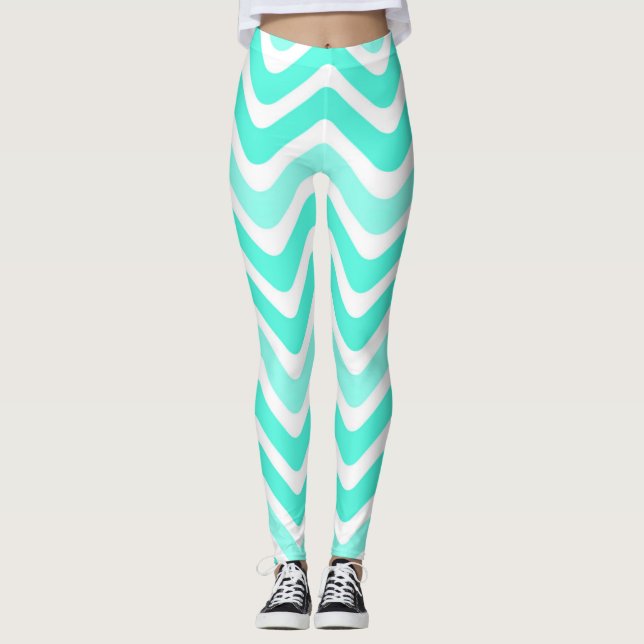 Wavy Lines Women's Leggings (Front)