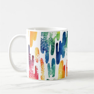 Wavy Liquid: Modern Abstract Watercolor. Coffee Mug