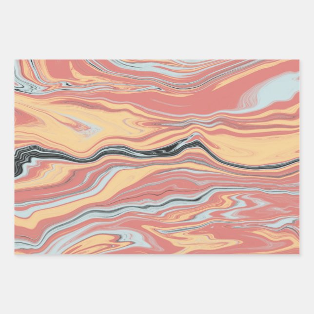 Wavy Marble Wrapping Paper (Front)
