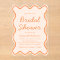 Wavy Modern Curvy Bold Peach Fuzz Bridal Shower
