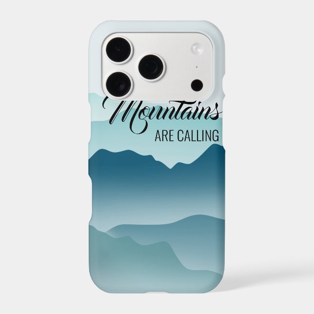 Wavy Mountains Are Calling Blue Gradient (Back)