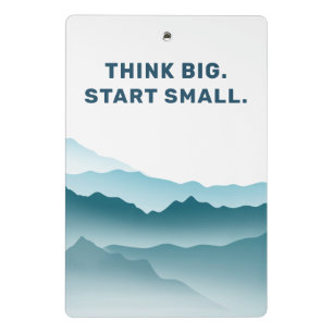 Wavy Mountains Inspirational Quote Personalized Mini Clipboard