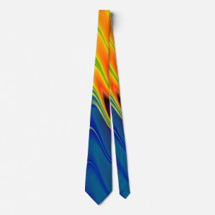 Wavy Multicolor Abstract Tie